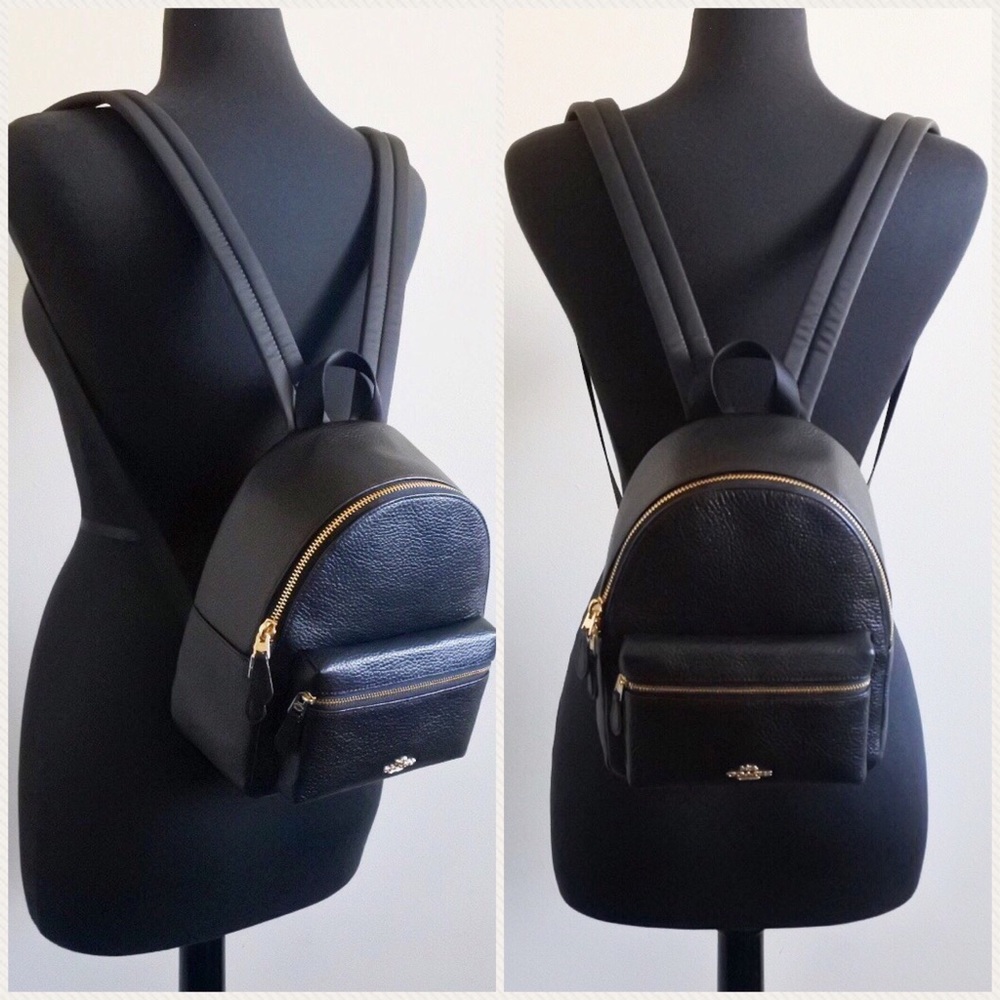 Coach Mini Charlie Backpack in Black - Picture 8 of 8